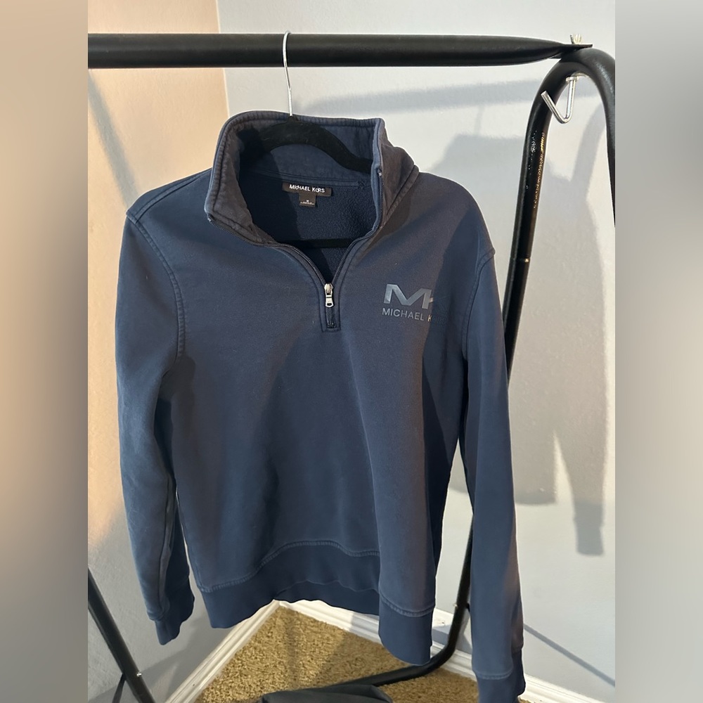 Navy Blue size medium quarter zip pull over